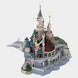 Chateau v25_2.png Chateau Disneyland Paris with Prusa MK2S MMU (Ed2)